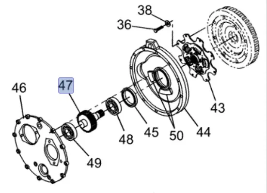 87658697 - вал шестерня